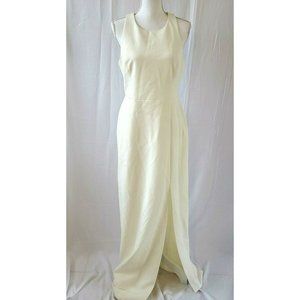 BCBGMaxAzria Womens Ivory Lace-Up Gown Size 8- gorgeous dress.